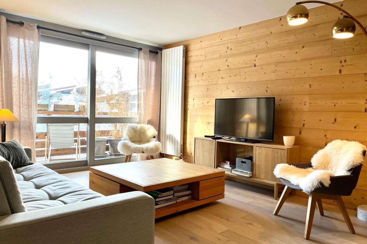 Modern Apt At The Foot Of The Slopes In Megève Kültér fotó